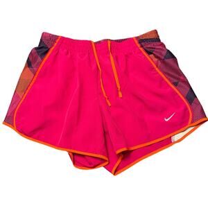 Nike Pink and Orange Athletic Shorts